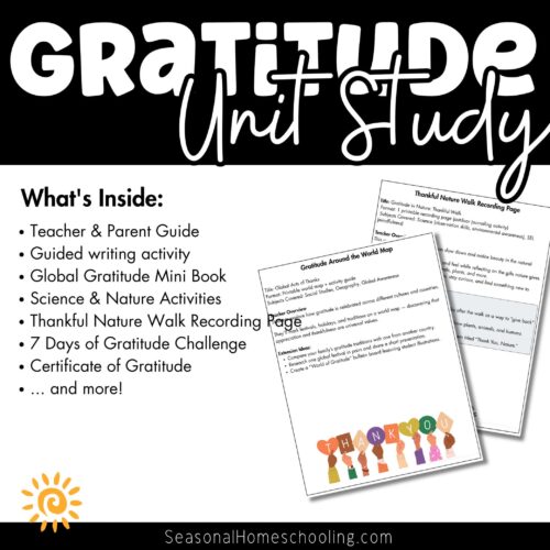 Gratitude Unit Study 2 Sample of pages in the Gratitude Unit Study