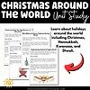 Christmas Unit Study – Winter Holidays & Global Christmas Around the World sampling of pages included