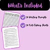 2-Whats-Included-20-End-of-the-School-Year-Reflection-Writing-Prompts-and-Note-Taking-Sheets.png 20 writing prompts for homeschool reflection and writing practice with note-taking sheets for easy organization and student engagement.