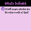 2-Whats-Included-2025-April-Bell-Ringers.png 1. Printable calendar highlighting 22 bell ringer activities for homeschooling in April, designed for engaging diverse learning themes and routines.
