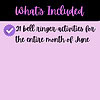 1. Printable homeschool bell ringer activities for June, engaging students in educational tasks to start their day, perfect for homeschooling or classroom use.