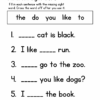 25 Cat is black, sight words, early childhood education, homeschool learning activity, reading practice, homeschool resources.
