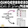 Gingerbread Man Roll A Story sampling of what is included in the printable pack