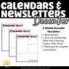 Editable December Calendars samples of what is included