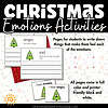 Christmas Tree Emotions - Emotion Exploration Cards 3 "Holiday-themed emotions activity for kids featuring Christmas trees illustrating feelings like anger and sadness, with printable pages for children to write and express emotions.".