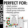 Christmas Dice Games for Engaging Learning Fun sampling of what is included