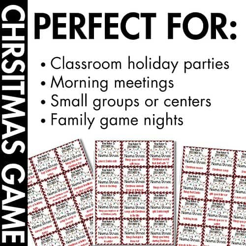 5 Seconds Christmas Game 4 5 Seconds Christmas Game samples of what is included