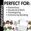 Turkey in Disguise Write the Room Activity samples