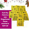 Candy cane gingerbread house advent calendar for homeschooling, holiday DIY activity, Christmas countdown, printable daily activity sheets, festive winter homeschool resources.