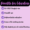4-Benefits-for-Educators-20-End-of-the-School-Year-Reflection-Writing-Prompts-and-Note-Taking-Sheets.png No-prep ready-to-use homeschool teaching resources for educators, supporting differentiated instruction and focusing on writing and critical thinking skills.