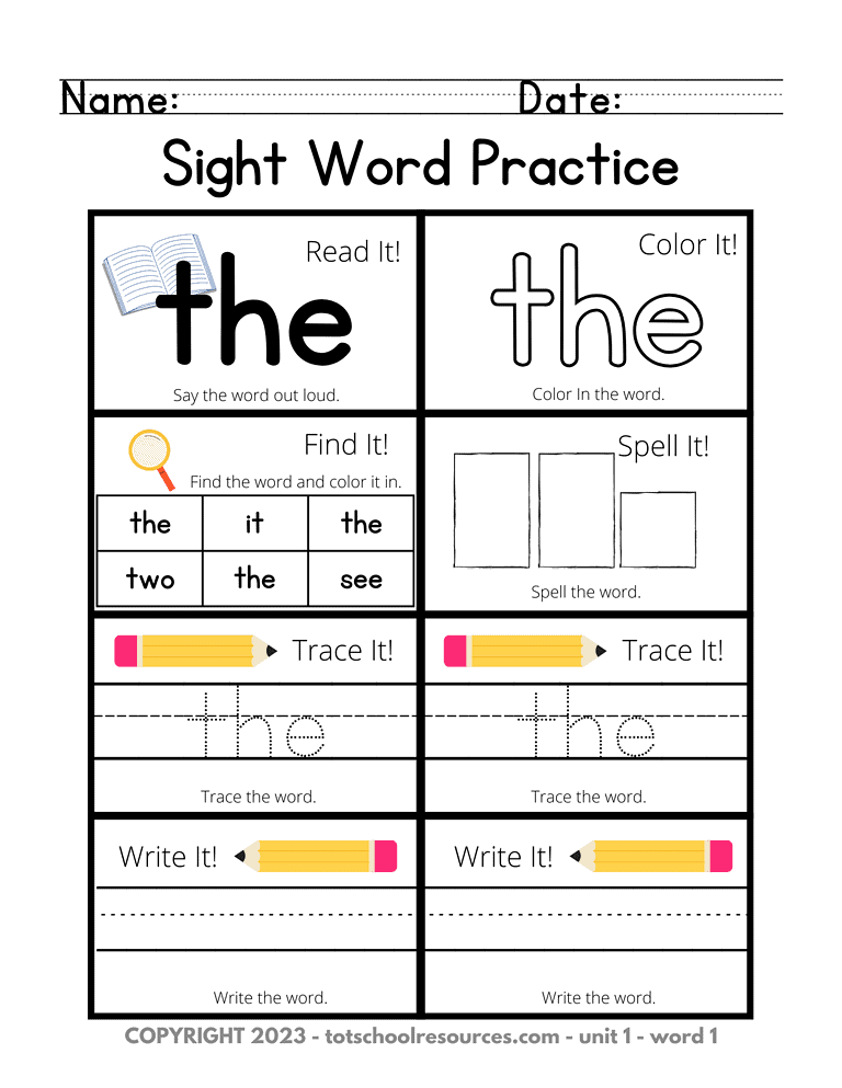 5 The sand color, homeschool resources for teaching sight words, early childhood reading activities, educational worksheets for preschool and kindergarten literacy, printable sight word practice activities.