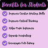 5-Benefits-for-Students-20-End-of-the-School-Year-Reflection-Writing-Prompts-and-Note-Taking-Sheets.png Improve creative writing skills, critical thinking, inference, vocabulary, and note-taking with homeschooling resources designed for student success.