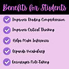 Improves reading comprehension, critical thinking, vocabulary, and note-taking skills for homeschooling students with engaging educational resources.
