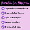 Improves reading comprehension, critical thinking, inference skills, vocabulary, and note-taking for homeschool students with engaging educational resources.