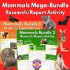 Mammals Mega-Bundle Research Report Activity for homeschool science, including koalas, bats, whales, and more, ideal for homeschooling and science projects.