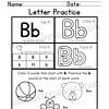 7 Alphabet letter B lowercase uppercase homeschooling preschool educational activities for early learners.