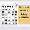 9 1. Printable homeschool math activity for counting to 100, focusing on number recognition and ordering skills for elementary students.