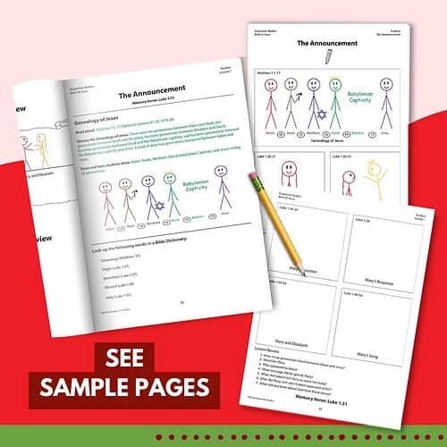 Birth of Jesus Bible Study - Grades 1 to 8