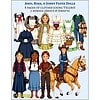 CCA Paper Dolls Agnus, Sofia & Jenny Paper Dolls with traditional homeschool clothing and accessories, including a horse and cowboy gear, perfect for homeschooling activities and educational role-playing resources.
