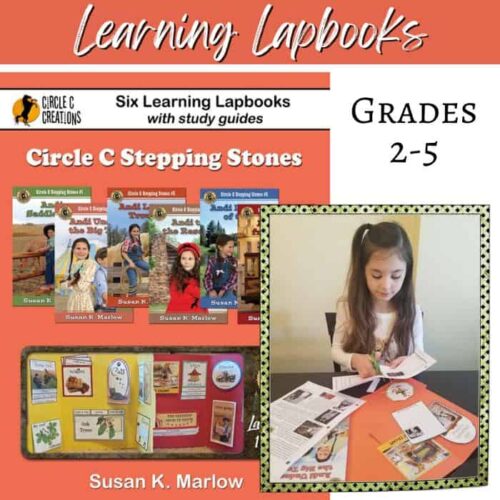 CCSS lapbooks 1. Bright educational homeschool learning lapbook for grades 2-5 featuring study guides from Circle C Creations with engaging activities for homeschool families.