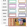 Circus-themed educational worksheet for homeschool, featuring vocabulary words and definitions related to circus acts, perfect for engaging children in fun learning activities.