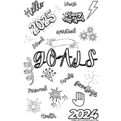 Celebrating homeschool achievements and personalized learning in 2024, featuring colorful doodles, fireworks, and motivational messages for homeschooling families and educators.