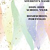 Editable-Homeschool-Portfolio-Watercolor-Set-1b-Page-1.jpg Homeschool portfolio template for students, 2022-2023 school year, customizable homeschool record, academic portfolio printable, homeschool record book, student progress tracker.