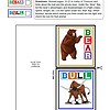 GTA6 BEAR vs BULL educational craft activity for homeschool, includes cut-out labels and comparison of animal advantages and disadvantages, fostering critical thinking and learning about animals during homeschooling.