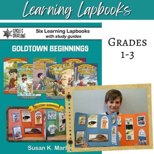 Six Learning Lapbooks for Grades 1-3, homeschooling resource with study guides focused on early elementary science and reading skills, perfect for homeschool education and teaching prep.