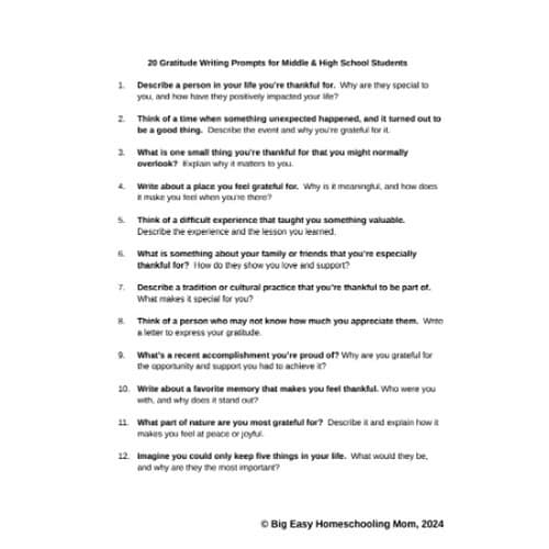 Gratitude-Writing-Prompts.png 20 Gratitude Writing Prompts & 20 Note-Taking Sheets