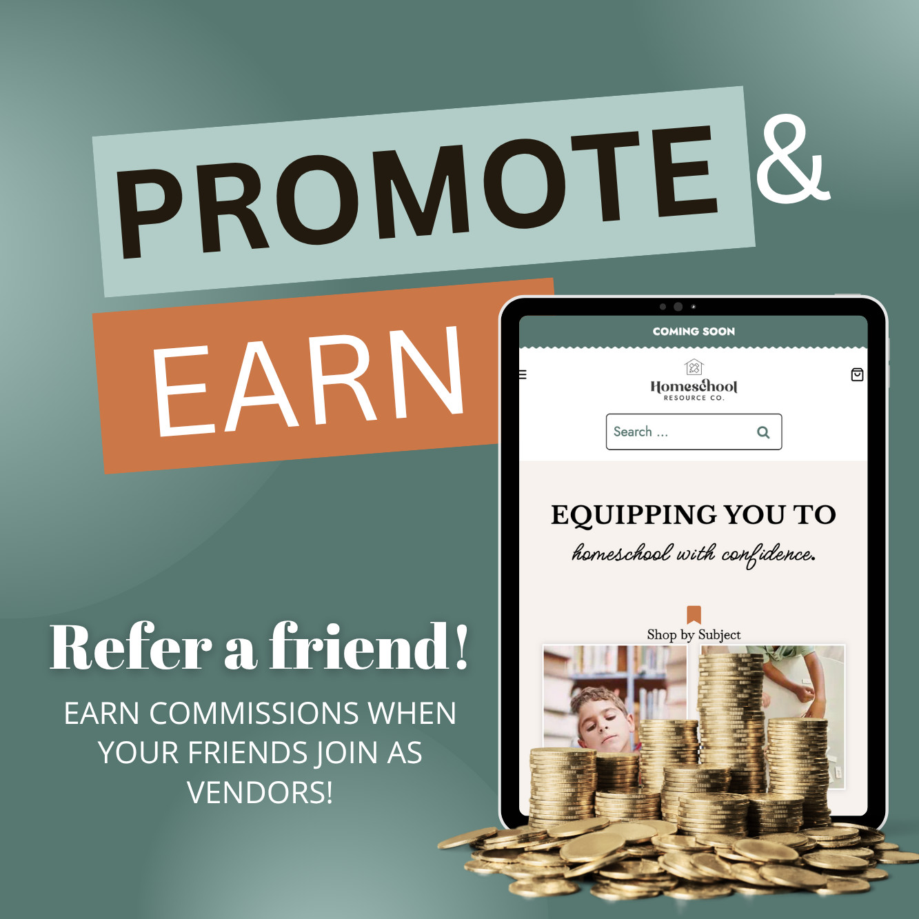 BecomeaVendoratHomeschoolResourceCo.andmakemoremoneybysellingyourproducts