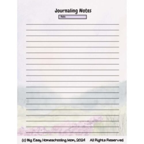 Journaling-Notes-Faith-Based-Journal.png 1. Homeschool journaling notes template for homeschoolers with lined space for daily reflections and homeschool planning, perfect for homeschool resources and homeschooling parents.