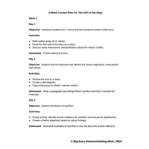 The Gift of the Magi NO-PREP Comprehensive Teaching Resource