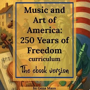 Music and Art of America: 250 Years of Freedom with Fine Art Pages and Music