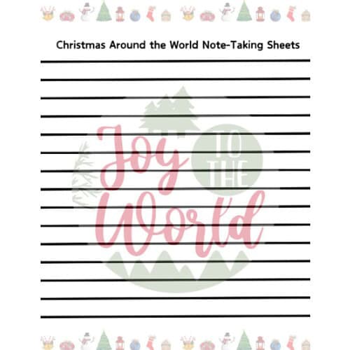 Note-Taking-Sheets-Christmas-Around-the-World-.png FREEBIE on Christmas Around the World Reading Passage, Q & A, and Note-Taking Sheets
