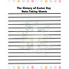 The History of Easter Reading Passage, Q & A, and Note-Taking Sheets