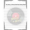 The History of Rock & Roll Reading Passage, Q & A, and Note-Taking Sheets