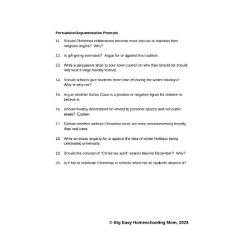 Page-2-50-ChristmasWinter-Writing-Prompts-30-Note-Taking-Sheets.png 50 Christmas/Winter Writing Prompts and Note-Taking Sheets