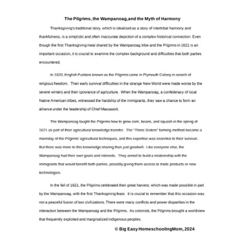 Reading-Passage-Comprehensive-Full-Unit-Study-on-The-History-of-Thanksgiving.png The History of Thanksgiving Comprehensive Full Unit Study