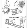 Music Appreciation Coloring Pages Instrument Families