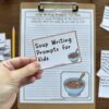 Soup-Writing-Prompts-The-Art-Kit-2 Soup writing prompts for kids to inspire creative storytelling and improve writing skills. Fun, interactive activity with soup-themed prompts designed for homeschooling or classroom use. Perfect for engaging children in language arts lessons.