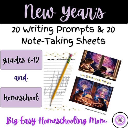 Thumbnail-Cover-20-New-Years-Writing-Prompts-20-Note-Taking-Sheets.png 20 New Year's Writing Prompts & 20 Note-Taking Sheets
