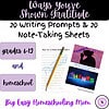 Ways You've Shown Gratitude: 20 Writing Prompts & 20 Note-Taking Sheets