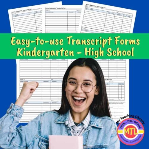 Transcript-forms.jpg Transcribe your homeschooling transcript forms for kindergarten through high school with easy-to-use templates from Homeschool Resource Co.