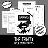 Trinity-Bible-Study-For-Kids-Sq-Graphic---Wildly-Anchored Bible study resources for homeschool, focusing on The Trinity for kids, including scripture discussion, activities, memory work, and songs. Ideal for homeschooling parents seeking faith-based curriculum.