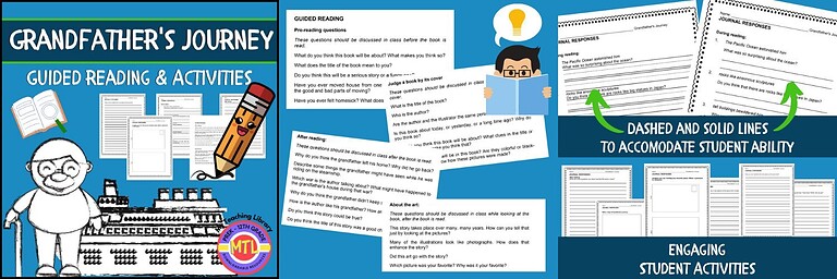 Untitled-design-2025-01-18T153224.159.jpg Guided reading activities for homeschool, Grandfather’s Journey book comprehension, reading questions, student responses, printable worksheets, homeschool curriculum resources.