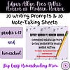 Writing-Prompts-and-Note-Taking-Sheets.png Edgar Allan Poe's Gothic Horror vs. Modern Horror Writing Prompts & Note-Taking Sheets