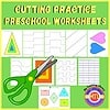 Z-175-Cutting-Practice-Worksheets.jpg Cutting practice preschool worksheets, educational scissors activity for early learners, fine motor skills development, preschool learning resource, Homeschool Resource Co.