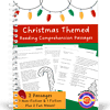 Z-219-Christmas-themed-reading-comp-cover.png Christmas themed reading comprehension worksheets for homeschool, including non-fiction and fiction passages with fun maze activities, perfect for engaging elementary students in holiday learning.