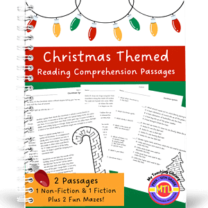 Christmas Themed Reading Comprehension | Fiction and Nonfiction